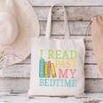 I Read Past My Bedtime Book Quote Humor Canvas Tote Bag