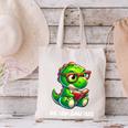 Readasaurus Reading Dinosaur Book Reader Bookworm Canvas Tote Bag