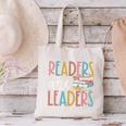 Readers Are Leaders Reading Book Lovers Teacher Women Kids Canvas Tote Bag