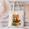 Reading Book Lover Red Panda Read Books Be Kind Stays Weird Canvas Tote Bag Reading Book Lover Red Panda Read Books Be Kind Stays Weird Canvas Tote Bag
