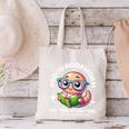 Reading Book Lovers Glasses Cartoon Worm Books Cute Bookworm Canvas Tote Bag