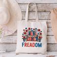Reading Freadom Freedom Book Lover 4th Of July Men Women Canvas Tote Bag