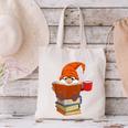 Reading Lover Book Graphic Gnome Canvas Tote Bag Reading Lover Book Graphic Gnome Canvas Tote Bag