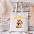 Reading Makes Me Feel Less Murdery Book Dragon Canvas Tote Bag