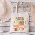Reading Is My Therapy Book Lover Canvas Tote Bag Reading Is My Therapy Book Lover Canvas Tote Bag