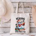 Reading Is Snow Much Fun Christmas Bookworm Snowman Reading Canvas Tote Bag Reading Is Snow Much Fun Christmas Bookworm Snowman Reading Canvas Tote Bag