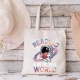 Reading Is Out Of This World Space Book Lover Canvas Tote Bag