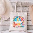 Reads Across Tee America Books Reader Reading Teacher Canvas Tote Bag
