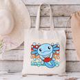Readsolotl Blue Kawaii Axolotl Book Lover Reading Retro Canvas Tote Bag Readsolotl Blue Kawaii Axolotl Book Lover Reading Retro Canvas Tote Bag