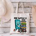 Respect Elders Cellphone Pushing Books In a Wheelchair Canvas Tote Bag