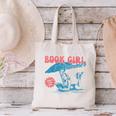 Retro Book Girl Summer Beach Vacation For Book Lover Canvas Tote Bag Retro Book Girl Summer Beach Vacation For Book Lover Canvas Tote Bag