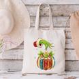 Retro Christmas Ornament Book Christmas Teacher Librarian Canvas Tote Bag