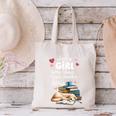 Retro Just A Girl Who Love Dogs Books And Coffee Bookworm Canvas Tote Bag