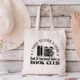 Retro I Tried To Form A Gang But It Turned Into A Book Club Canvas Tote Bag Retro I Tried To Form A Gang But It Turned Into A Book Club Canvas Tote Bag