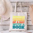 Retro Never Underestimate The Power Of a Boy With a Book Canvas Tote Bag