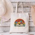 Retro Vintage Book Lover Reading I Closed My Book To Be Here Canvas Tote Bag