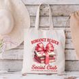 Romance Book Reading Bookish Romance Reader Social Club Canvas Tote Bag