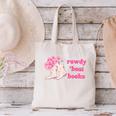 Rowdy 'Bout Books Cowboy Lovers Canvas Tote Bag