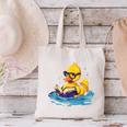 Rubber Duck Reading Book Swim Rubber Duckling Rubber Duckie Canvas Tote Bag