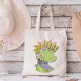 Rugrats Reptar Distressed Comic Book Style Cartoon Canvas Tote Bag
