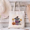 Salem Witch Book Club Bookish Halloween Raccoon Witchcraft Canvas Tote Bag