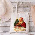 He Sees What You’Ve Been Reading Santa Book Lover Christmas Canvas Tote Bag He Sees What You’Ve Been Reading Santa Book Lover Christmas Canvas Tote Bag