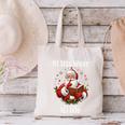 He Sees What You'Ve Been Reading Santa Book Lover For Women Canvas Tote Bag