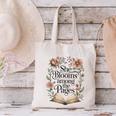 She Blooms Among The Pages Women Mom Wife Floral Book Lover Canvas Tote Bag She Blooms Among The Pages Women Mom Wife Floral Book Lover Canvas Tote Bag