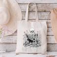 Skeleton Reading Book Anxious Stressed True Crime Obsessed Canvas Tote Bag