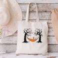Skeleton Reading Book In Hammock Halloween Reader Canvas Tote Bag
