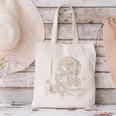 Skull Books Flowers Goth Reader Grunge Dark Alt Aesthetic Canvas Tote Bag