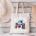 Snow Many Books Snow Little Time Snowman Reading Book Canvas Tote Bag Snow Many Books Snow Little Time Snowman Reading Book Canvas Tote Bag