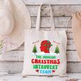 Snow Christmas Introvert Team Introverted Introvert Xmas Canvas Tote Bag