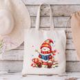 Snowman Reading Books Lovers Christmas Librarian Bookworm Canvas Tote Bag