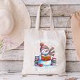 Snowman Reading Snow Many Books Snow Little Time Winter Canvas Tote Bag Snowman Reading Snow Many Books Snow Little Time Winter Canvas Tote Bag