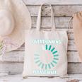 Social Introvert's Overthinking Please Wait Awkward Humor Canvas Tote Bag