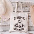 Socializing Was a Mistake Prairie Dog Introverts Humor Canvas Tote Bag Socializing Was a Mistake Prairie Dog Introverts Humor Canvas Tote Bag