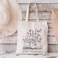 Sorry I'm Booked Book Lover Teachers Librarians Canvas Tote Bag Sorry I'm Booked Book Lover Teachers Librarians Canvas Tote Bag