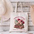 Spicy Books Spread Those Pages Like A Good Girl Dark Romance Canvas Tote Bag