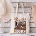 Spooky Halloween Bookshelf Bookcase Read More Books Canvas Tote Bag