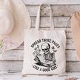 Spread Those Pages Like A Good Girl Skeleton Floral Book Canvas Tote Bag Spread Those Pages Like A Good Girl Skeleton Floral Book Canvas Tote Bag