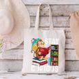 Stay Curious Monkey Reading Book Lover Bookworm Canvas Tote Bag