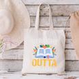 Straight Outta The Library Book Lover Men Women Premium Tri-Blend Canvas Tote Bag