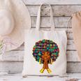 History Month Afro Women Book Lover Librarian Teacher Canvas Tote Bag