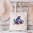 Turtle Wearing Sunglasses Reading A Book On The Beach Summer Canvas Tote Bag