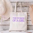Never Underestimate Girl With A Book Women Inspiration Quote Canvas Tote Bag