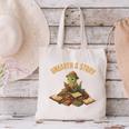 Unearth a Story Dinosaur Reading Books Summer 2026 Canvas Tote Bag