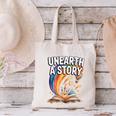 Unearth A Story Rainbow Treasure Book Canvas Tote Bag Unearth A Story Rainbow Treasure Book Canvas Tote Bag