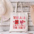Valentine Day Book You Are Too Sweet Librarian Teacher Kids Canvas Tote Bag