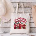 Valentines All Booked For Valentine Book Lover Teacher Canvas Tote Bag